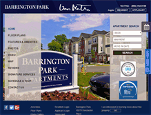 Tablet Screenshot of barringtonparkapt.com